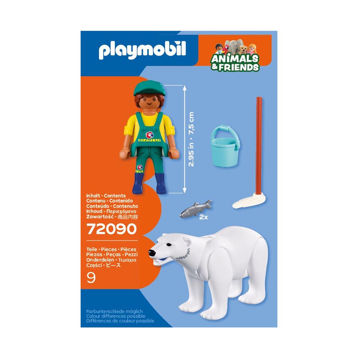 Playmobil Animals & Friends Zoo: Urso Polar e Tratador 3