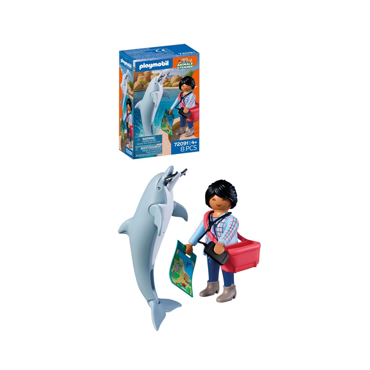 Zoo Delfín y visitante Playmobil 2