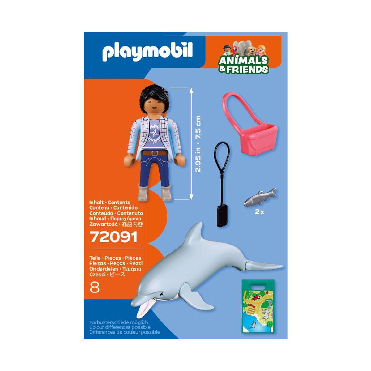 Zoo Delfín y visitante Playmobil 3