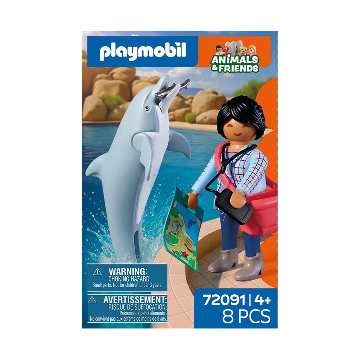 Zoo Delfín y visitante Playmobil 4