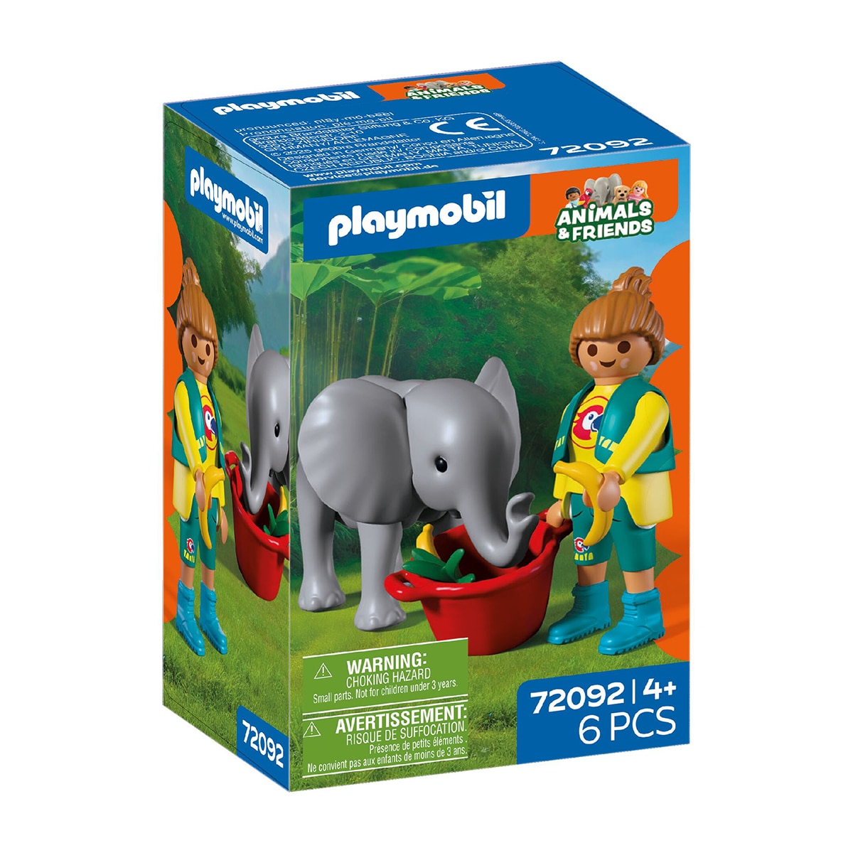 Imagen 0 de Zoo Elefante bebé y cuidador Playmobil
