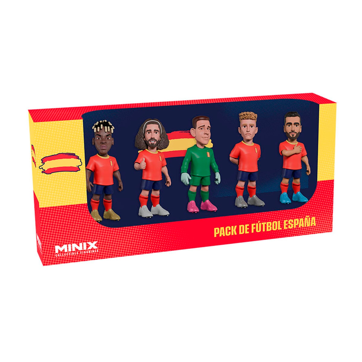 Imagen 0 de Pack de 5 figuras Minix de 7 cm Edición limitada Selección Española Bandai