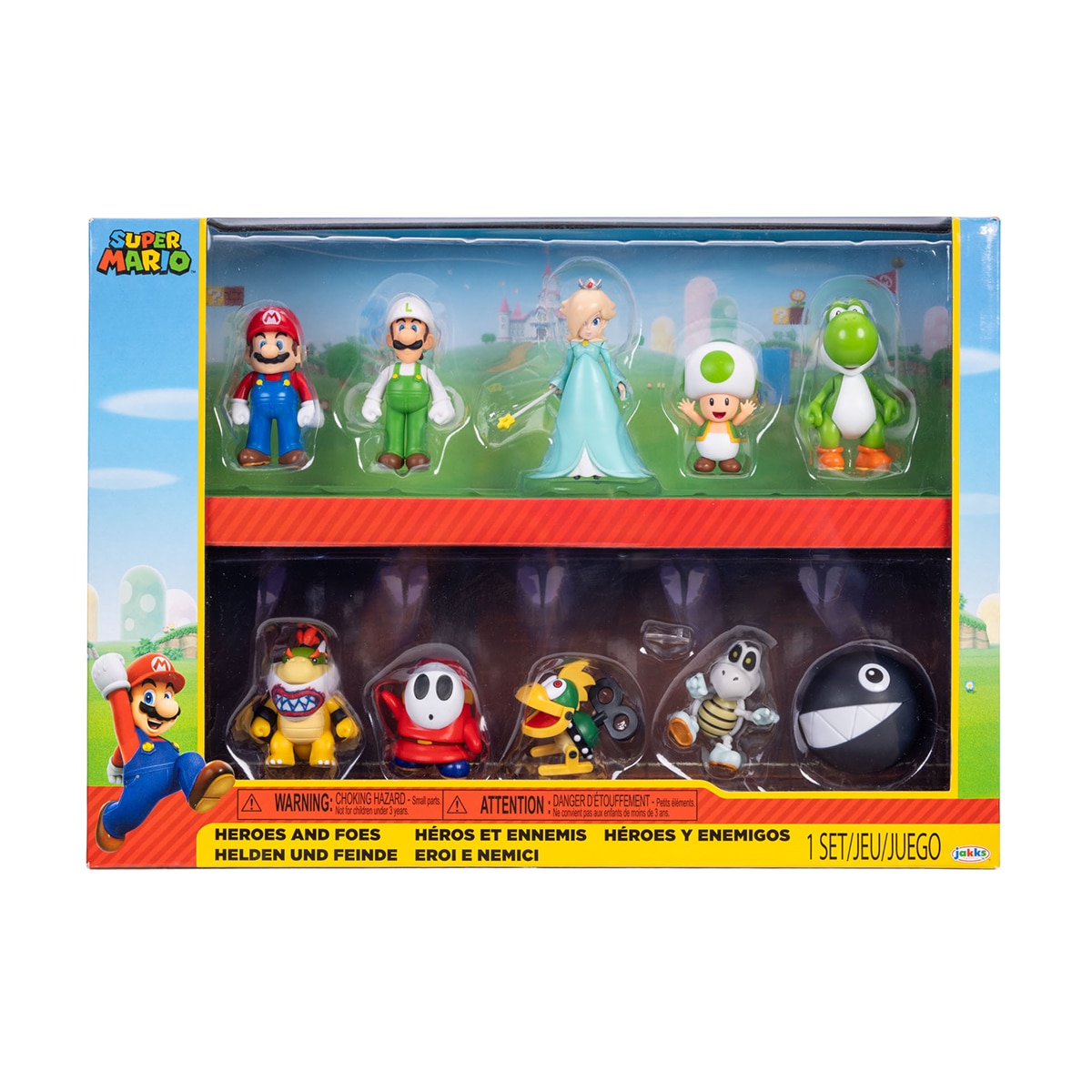 Imagen 1 de Pack 10 Figuras 6 cm Super Mario Jakks