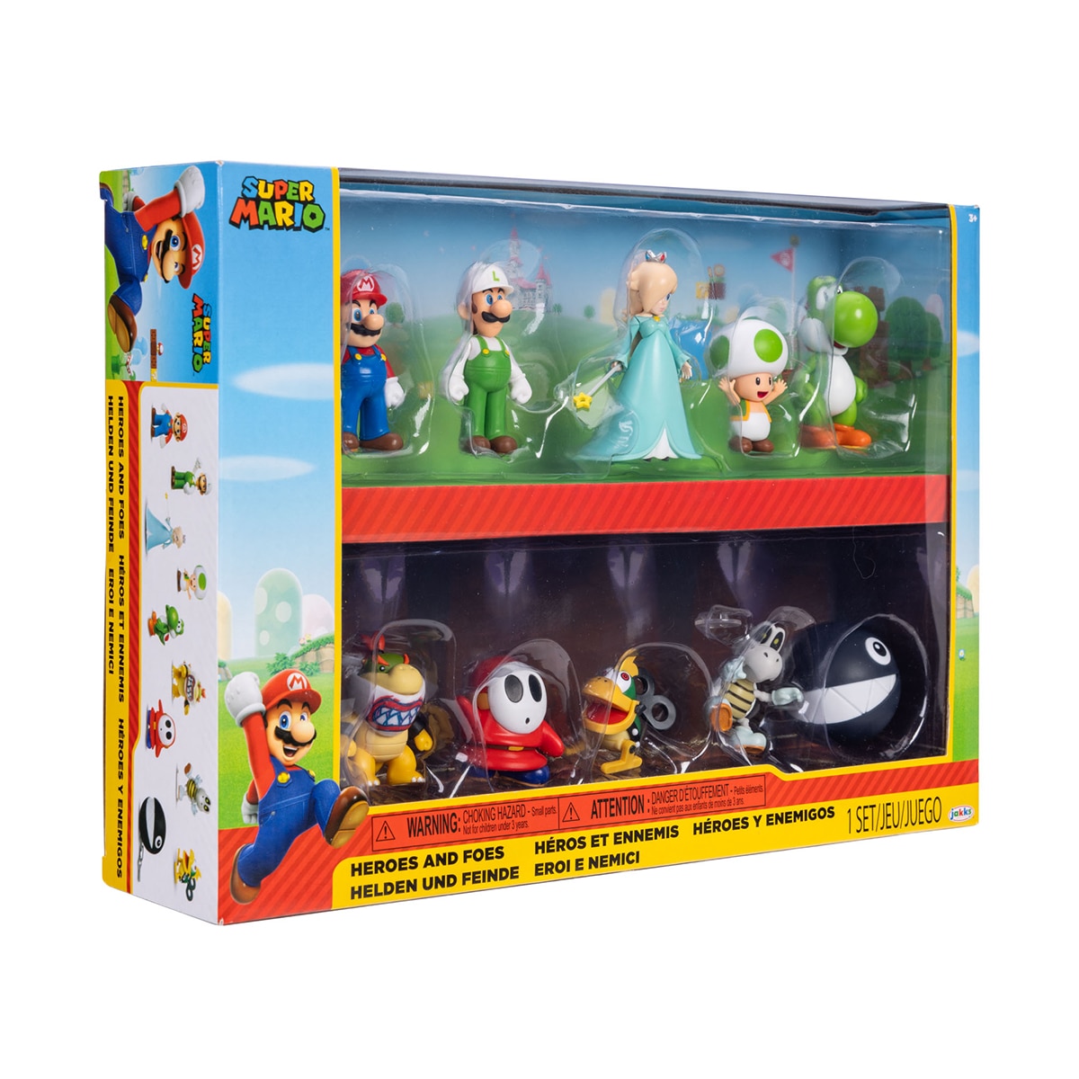 Imagen 2 de Pack 10 Figuras 6 cm Super Mario Jakks