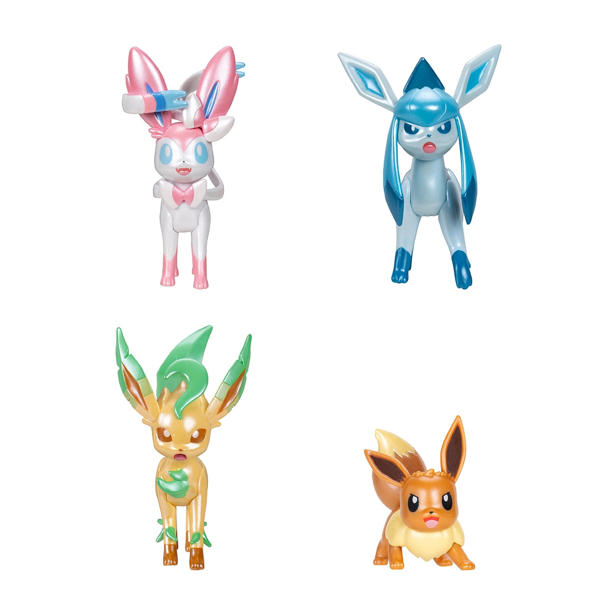 Pack 6 figuras Pokemon Select Evolution Multipack (Eevee #3, Leafeon, Glaceon, Sylveon) 2