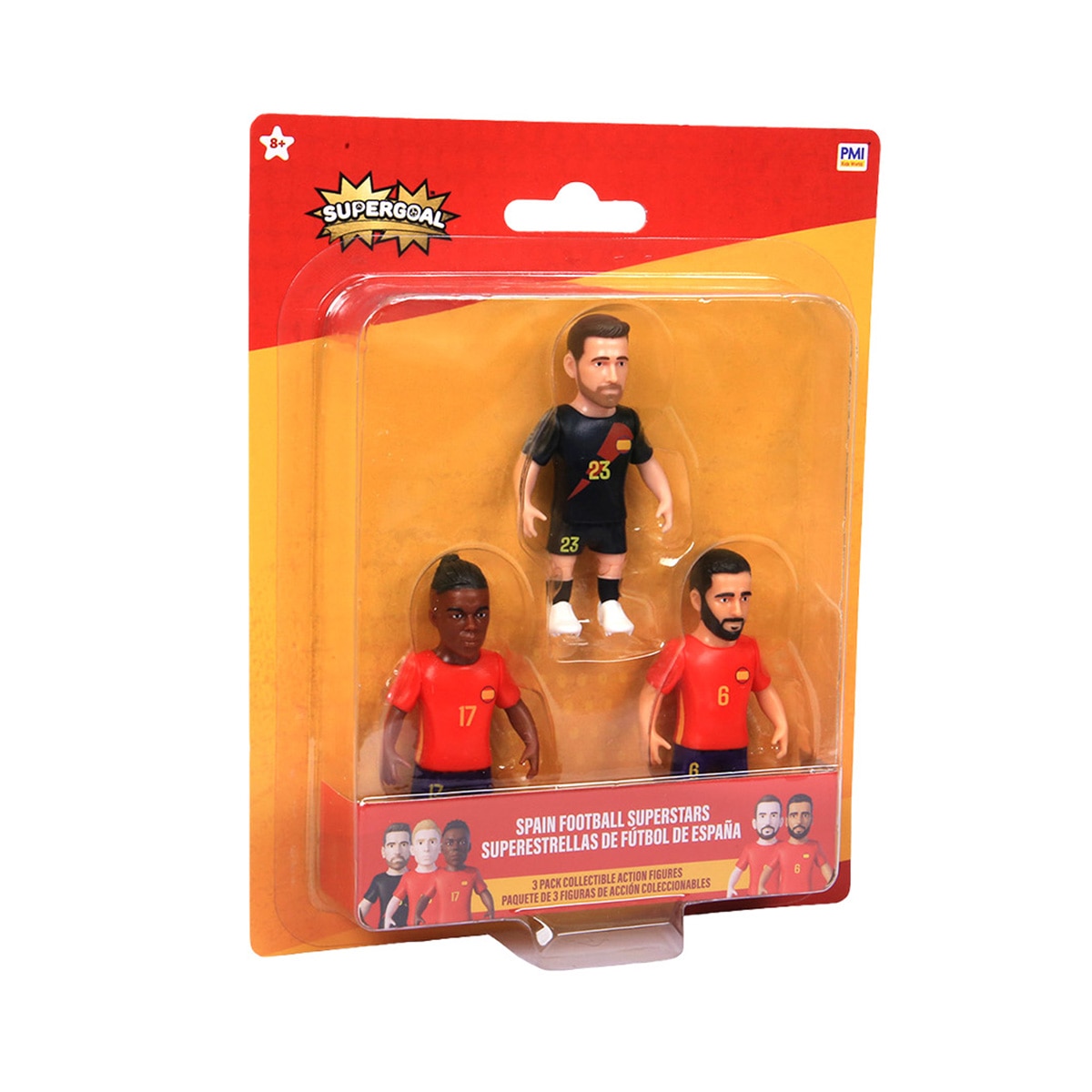 Pack 3 figuras selección Española Supergoal 3