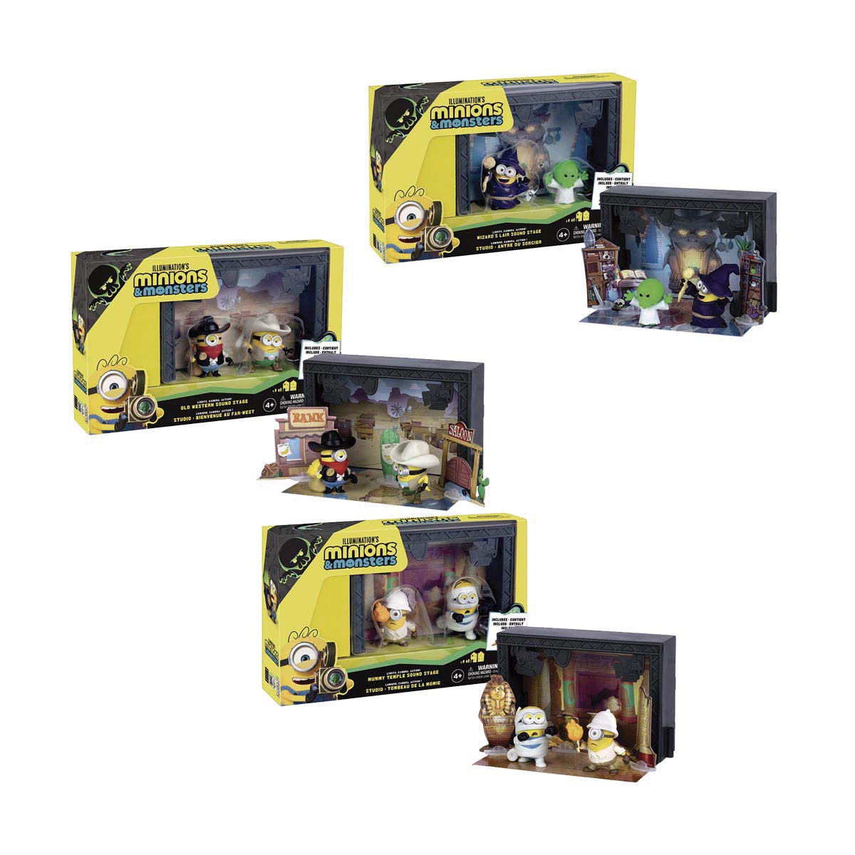 Imagen 0 de Minifigura reparto y equipo + plató Minions & Monsters Illumination modelos surtidos