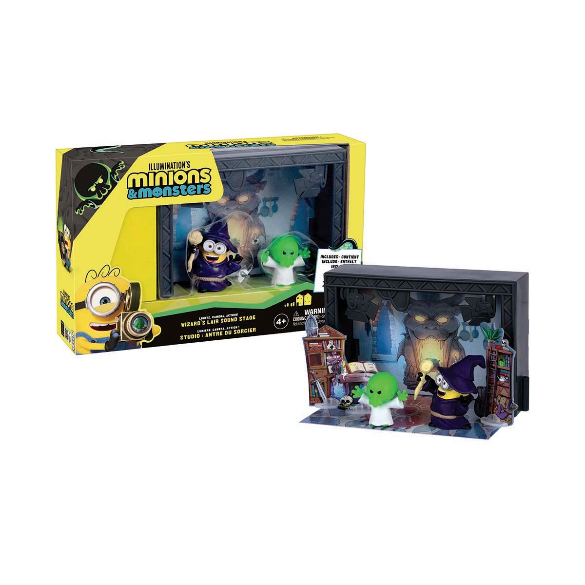 Minifigura reparto y equipo + plató Minions & Monsters Illumination modelos surtidos 2