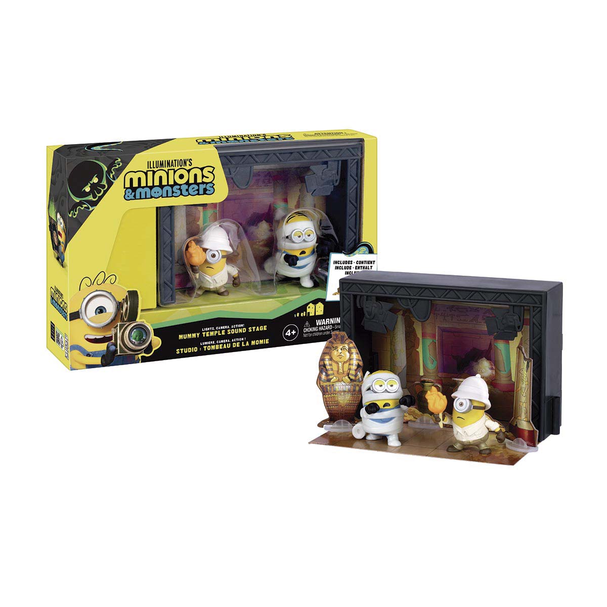 Minifigura reparto y equipo + plató Minions & Monsters Illumination modelos surtidos 3