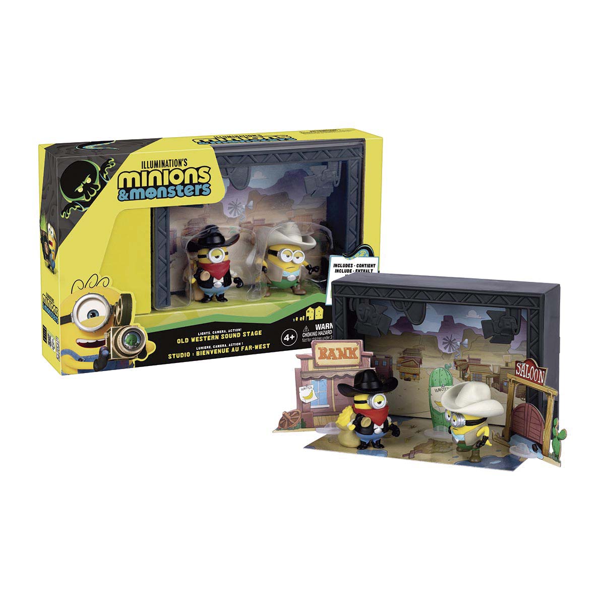Minifigura reparto y equipo + plató Minions & Monsters Illumination modelos surtidos 4