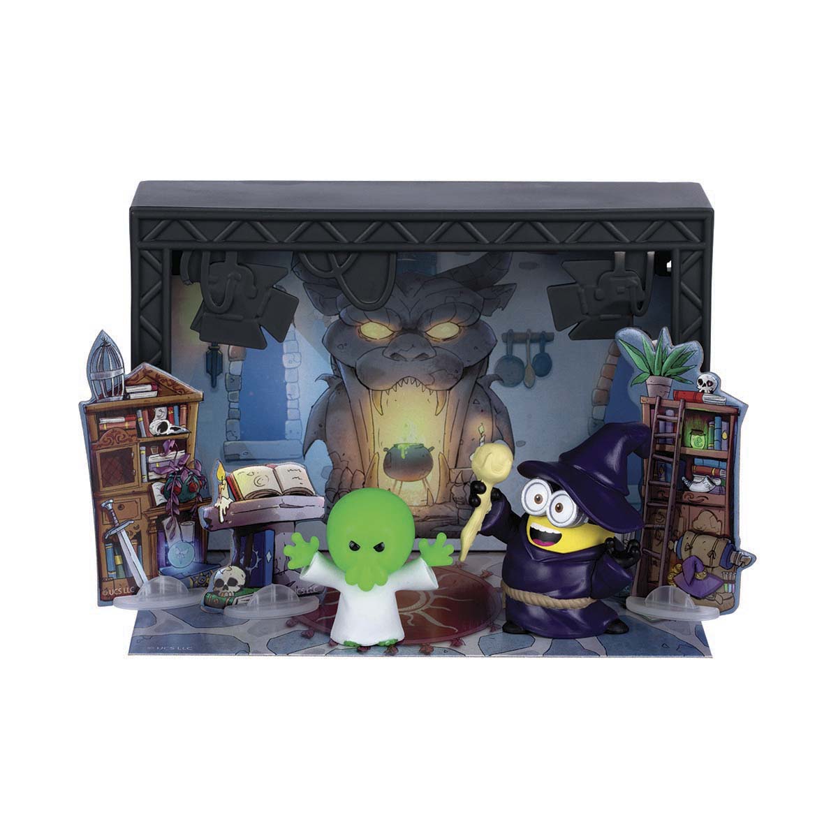 Minifigura reparto y equipo + plató Minions & Monsters Illumination modelos surtidos 7