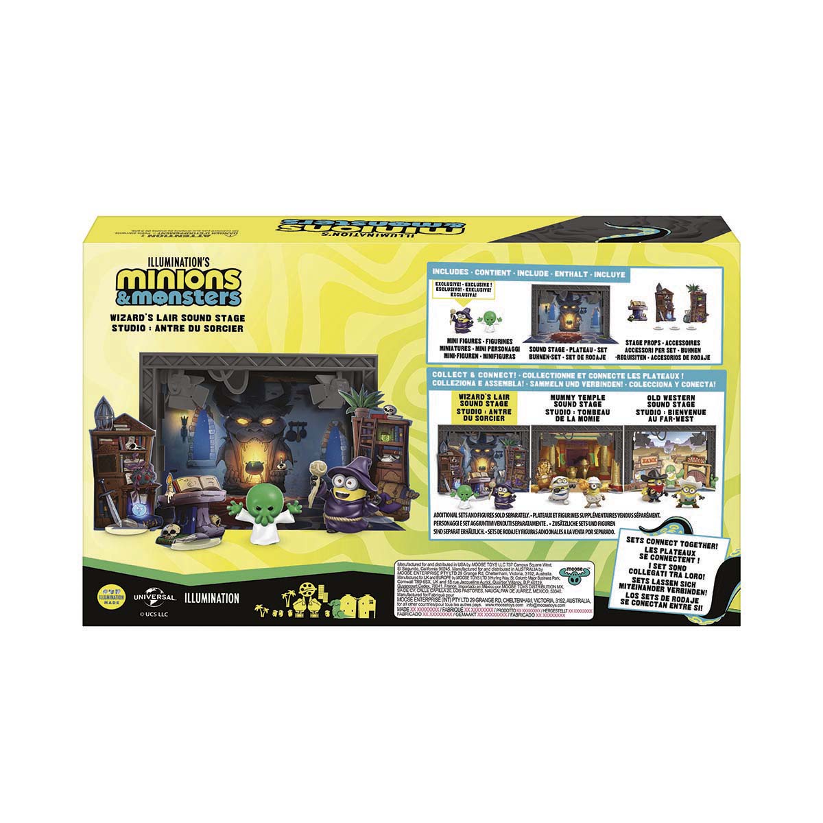 Minifigura reparto y equipo + plató Minions & Monsters Illumination modelos surtidos 12