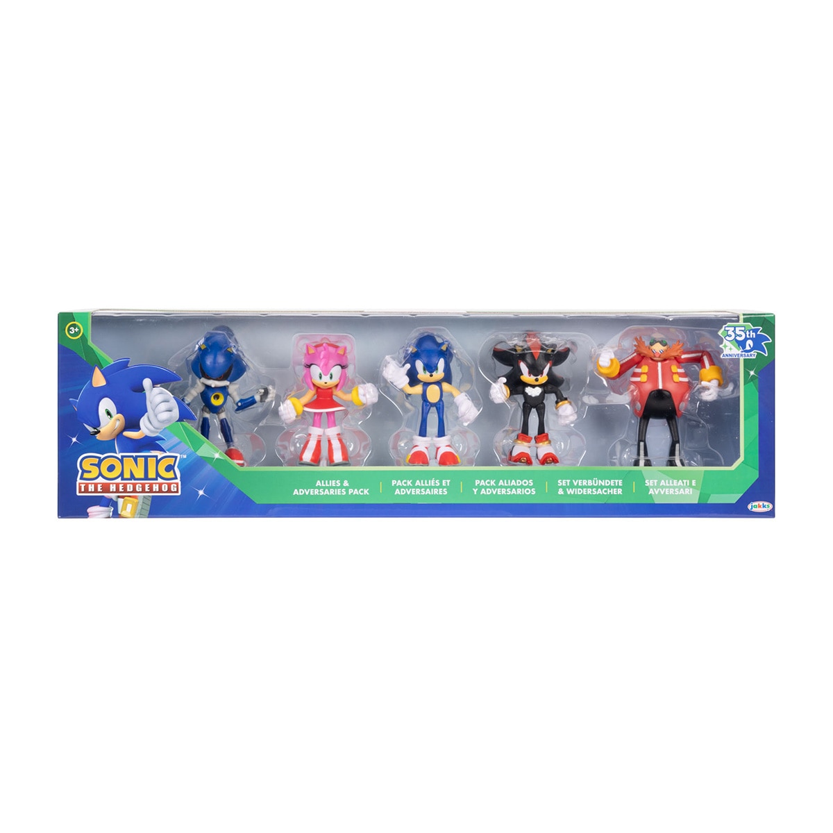 Imagen 1 de Pack de 5 Figuras Sonic, Amy, Shadow, Metal Sonic y Eggman 6 cm Sonic Nintendo