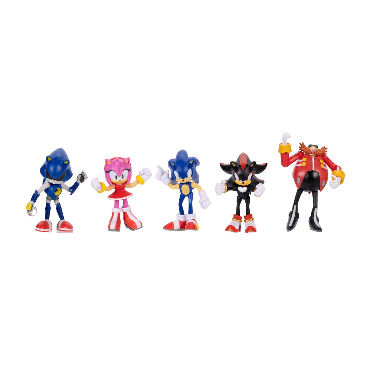Imagen 6 de Pack de 5 Figuras Sonic, Amy, Shadow, Metal Sonic y Eggman 6 cm Sonic Nintendo