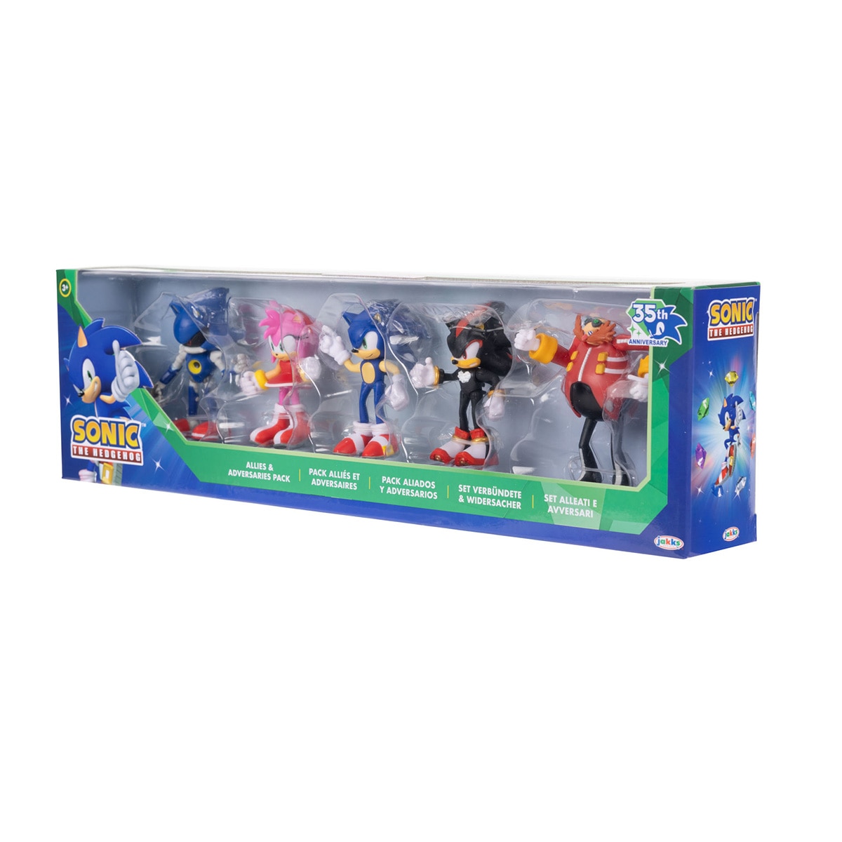 Imagen 8 de Pack de 5 Figuras Sonic, Amy, Shadow, Metal Sonic y Eggman 6 cm Sonic Nintendo