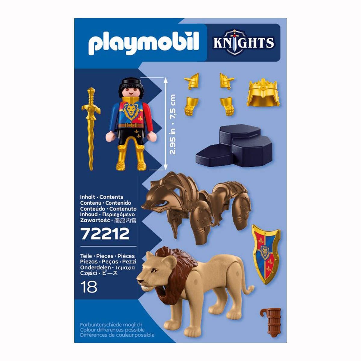 León con Caballero Dorado Playmobil Adventure 3