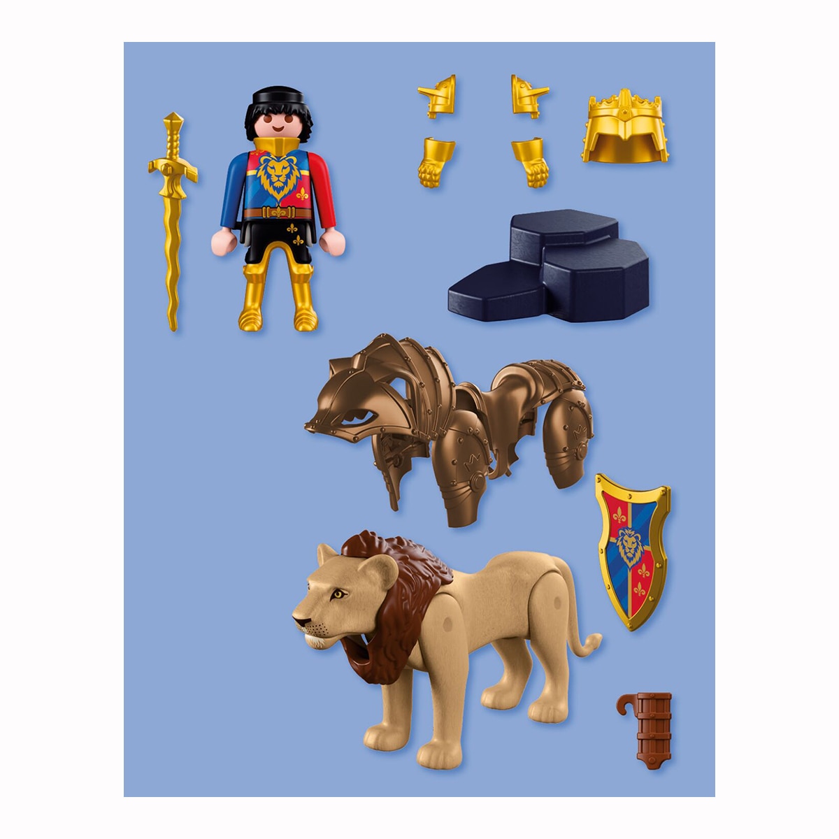 León con Caballero Dorado Playmobil Adventure 7
