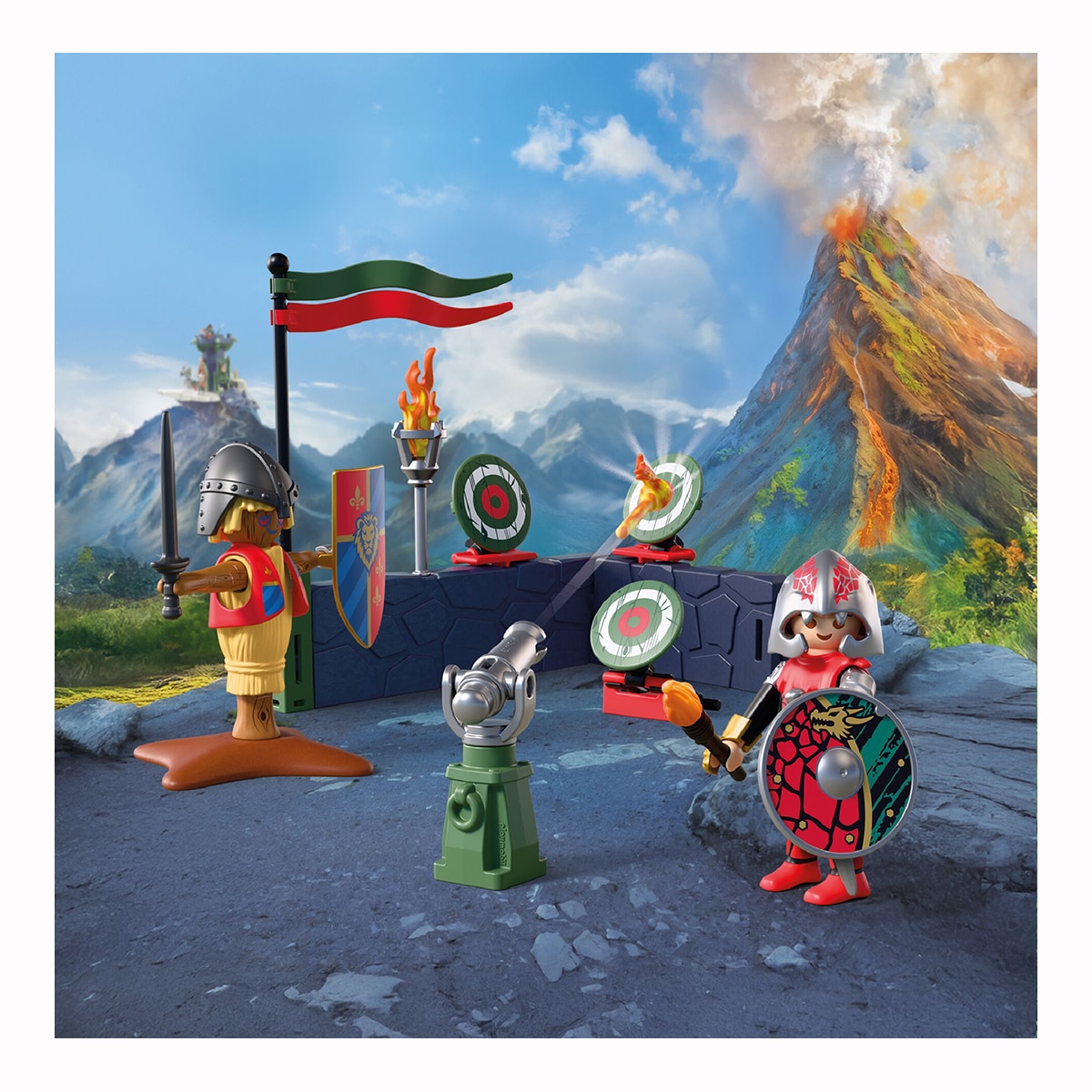 Entrenamiento de combate de los Caballeros Dragón Playmobil Adventure 5