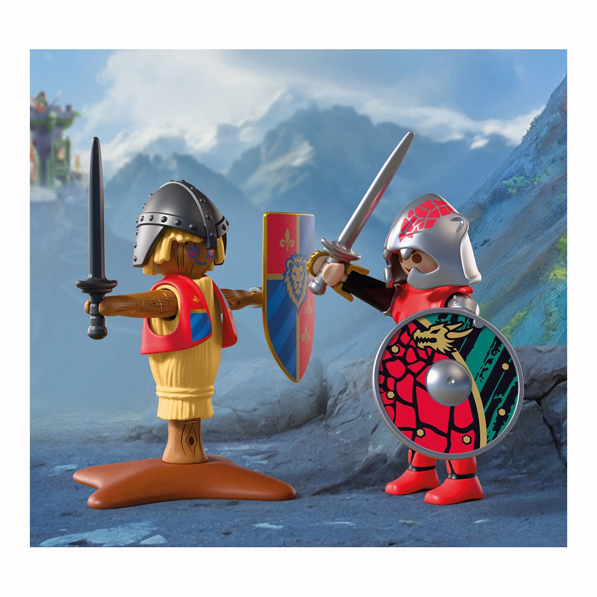Entrenamiento de combate de los Caballeros Dragón Playmobil Adventure 7