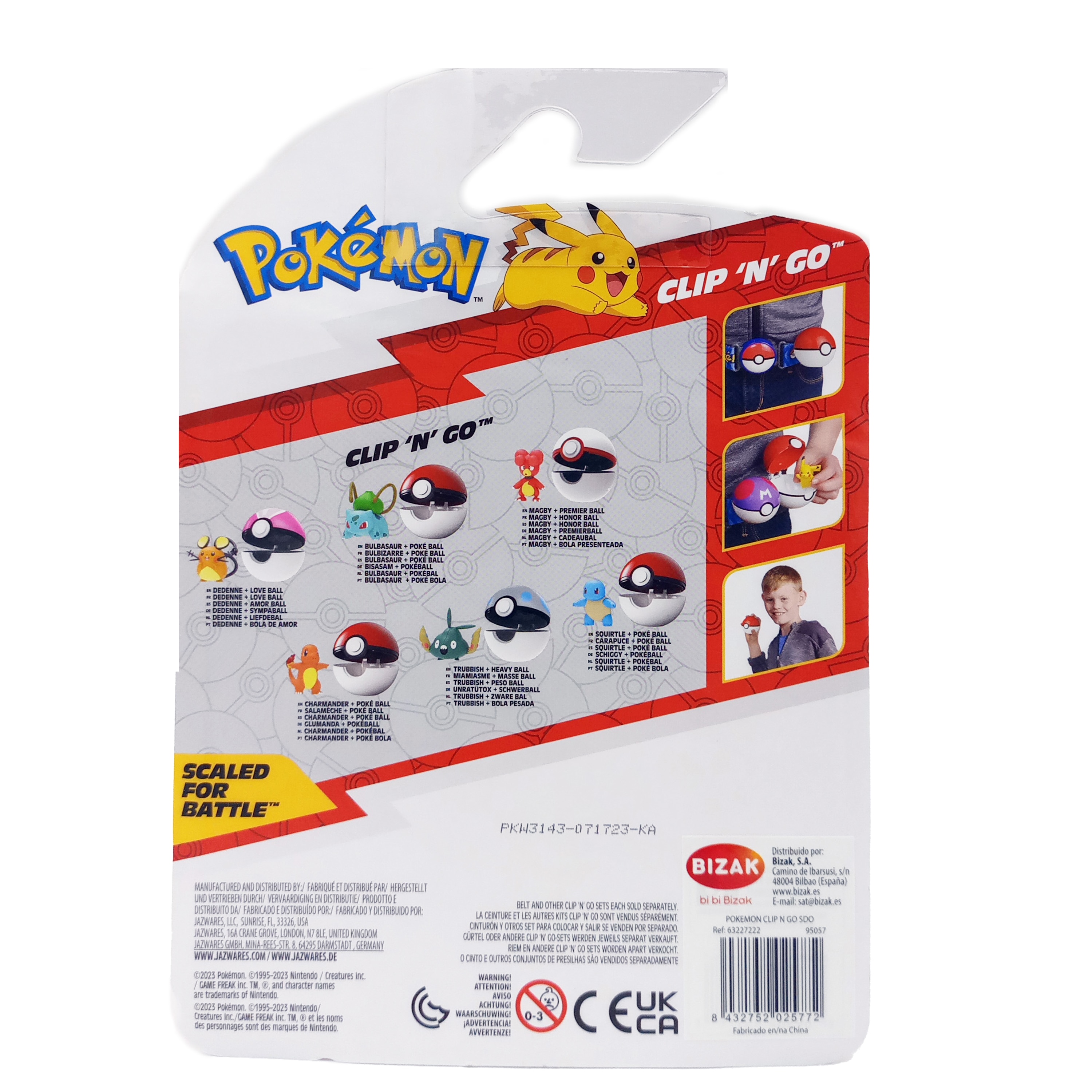 Pokeball Clip N Go Pokémon BIZAK 14