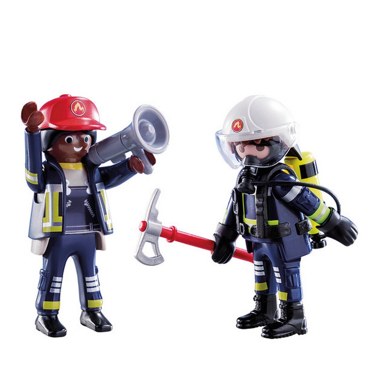 Figura Playmobil Bombero De 25 Cm - Estatua De Colección Con Licencia Oficial