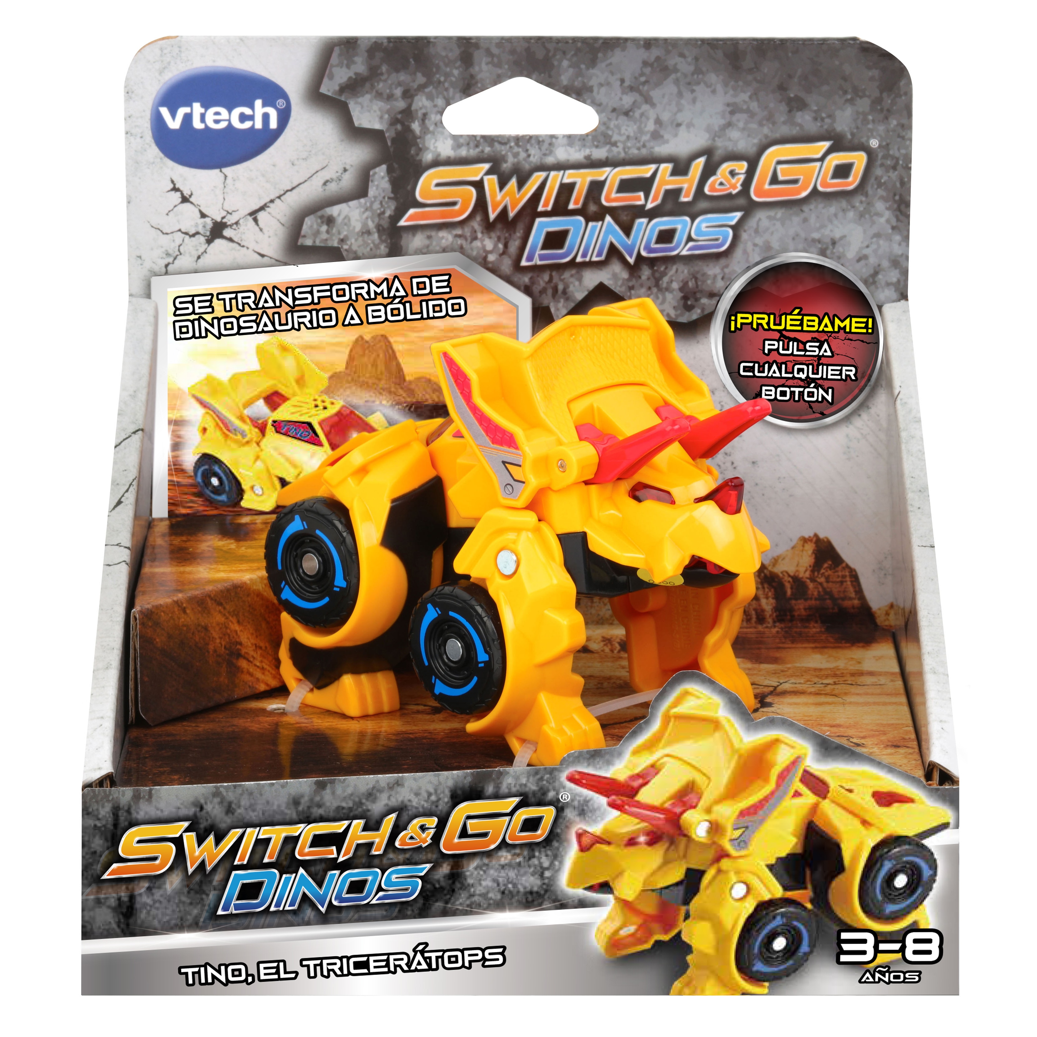 Switch&Go Dinos pequeños, Modelos surtidos, Dinosaurios que se transforman en vehículos VTech 24