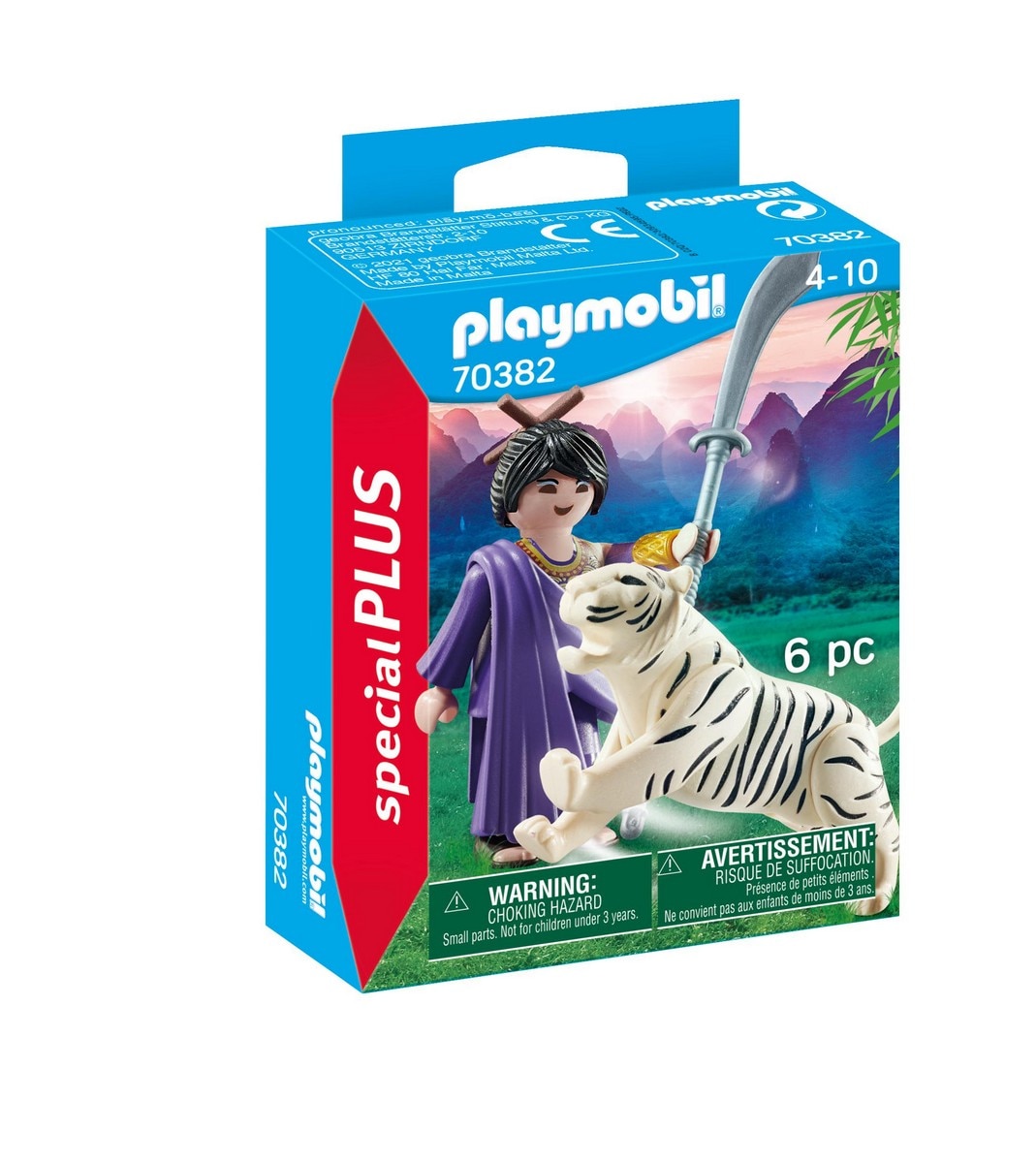 Playmobil - Luchadora asiática con tigre Playmobil Special Plus