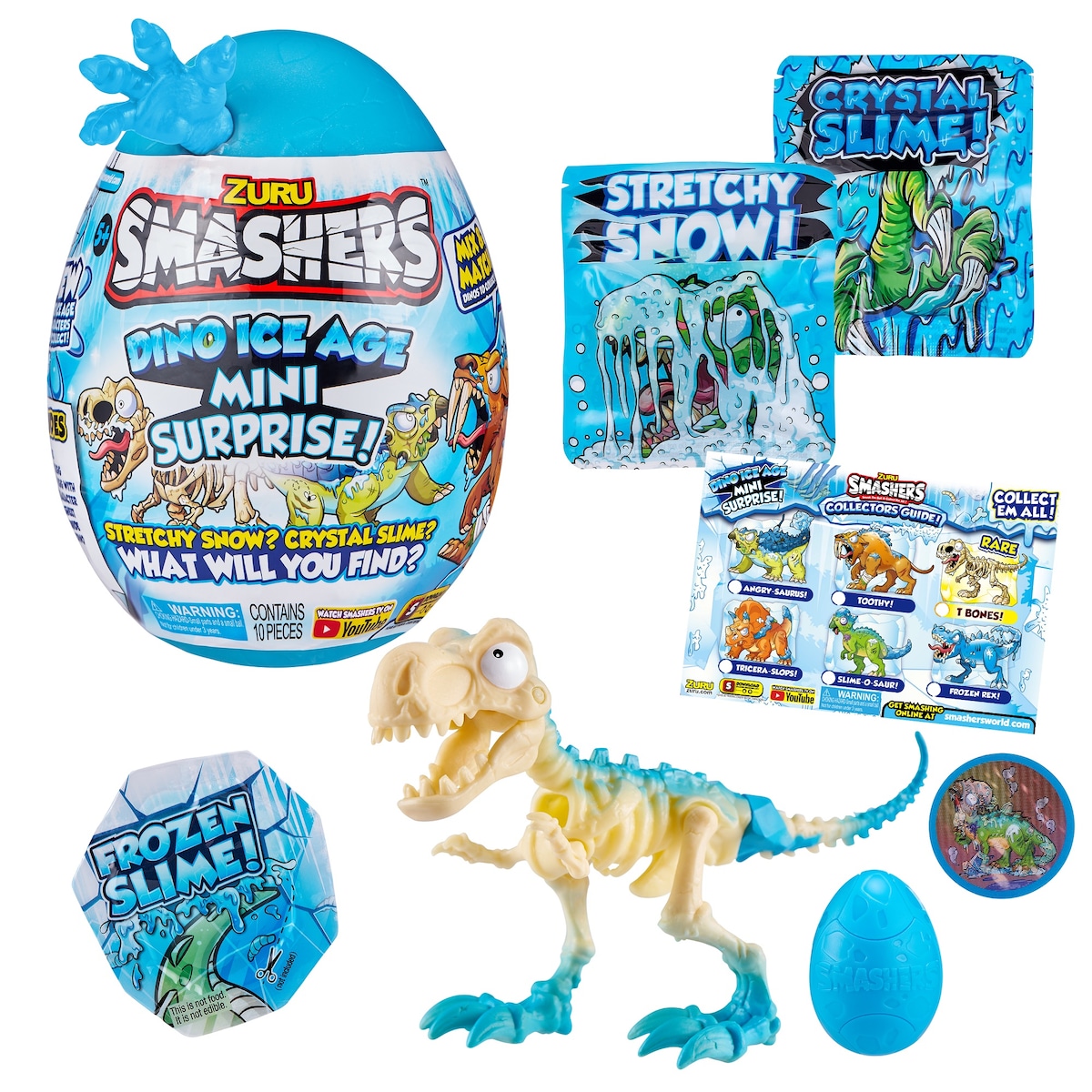 Huevo sorpresa medio Dinosaurios Dino Ice Smashers Bizak modelos surtidos 2