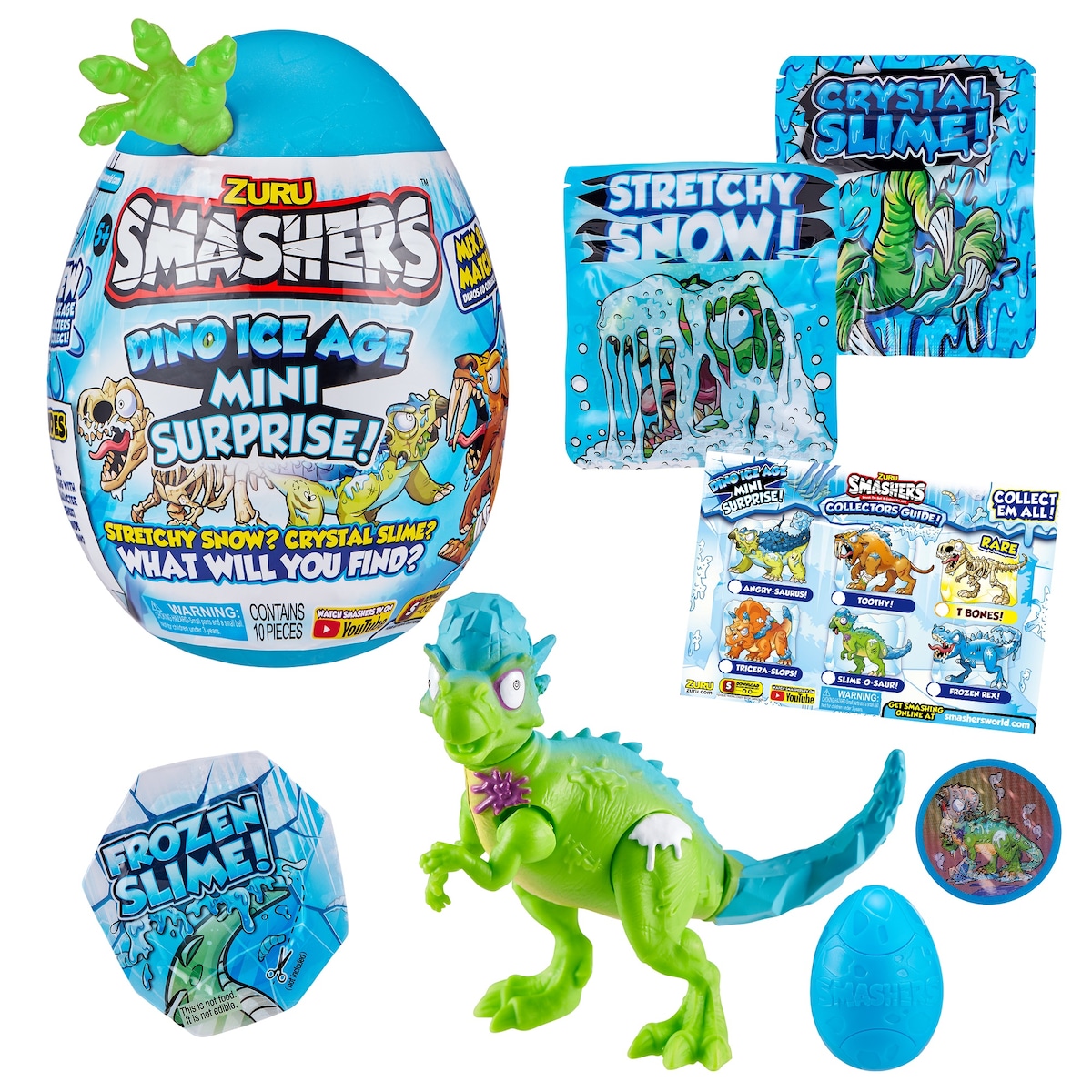 Huevo sorpresa medio Dinosaurios Dino Ice Smashers Bizak modelos surtidos 4