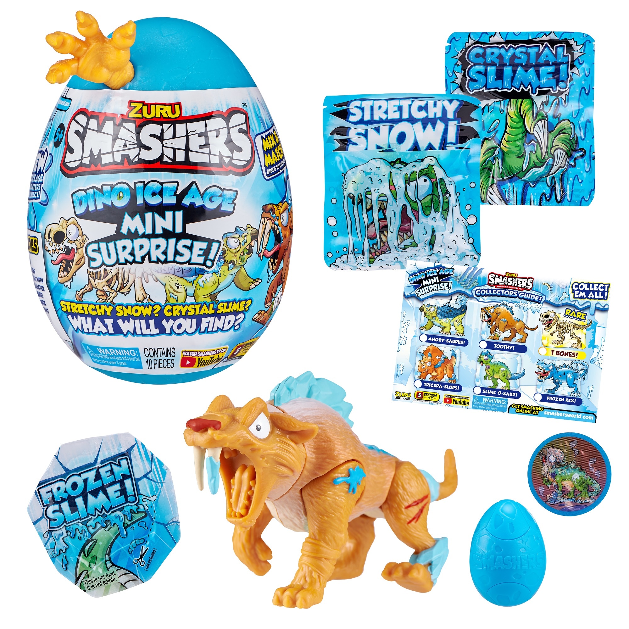 Huevo sorpresa medio Dinosaurios Dino Ice Smashers Bizak modelos surtidos 5
