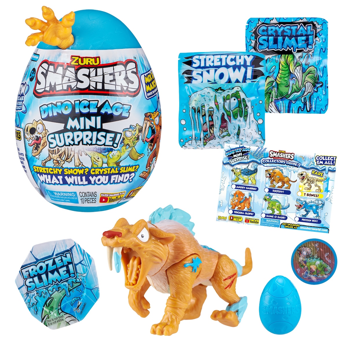 Huevo sorpresa medio Dinosaurios Dino Ice Smashers Bizak modelos surtidos 5