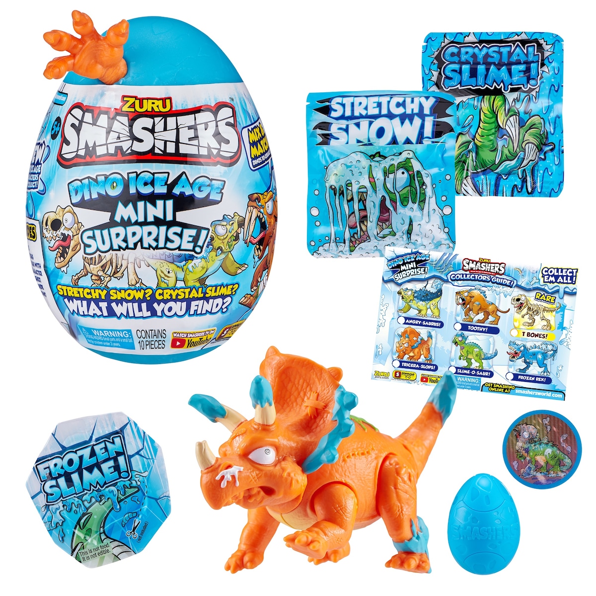 Huevo sorpresa medio Dinosaurios Dino Ice Smashers Bizak modelos surtidos 7