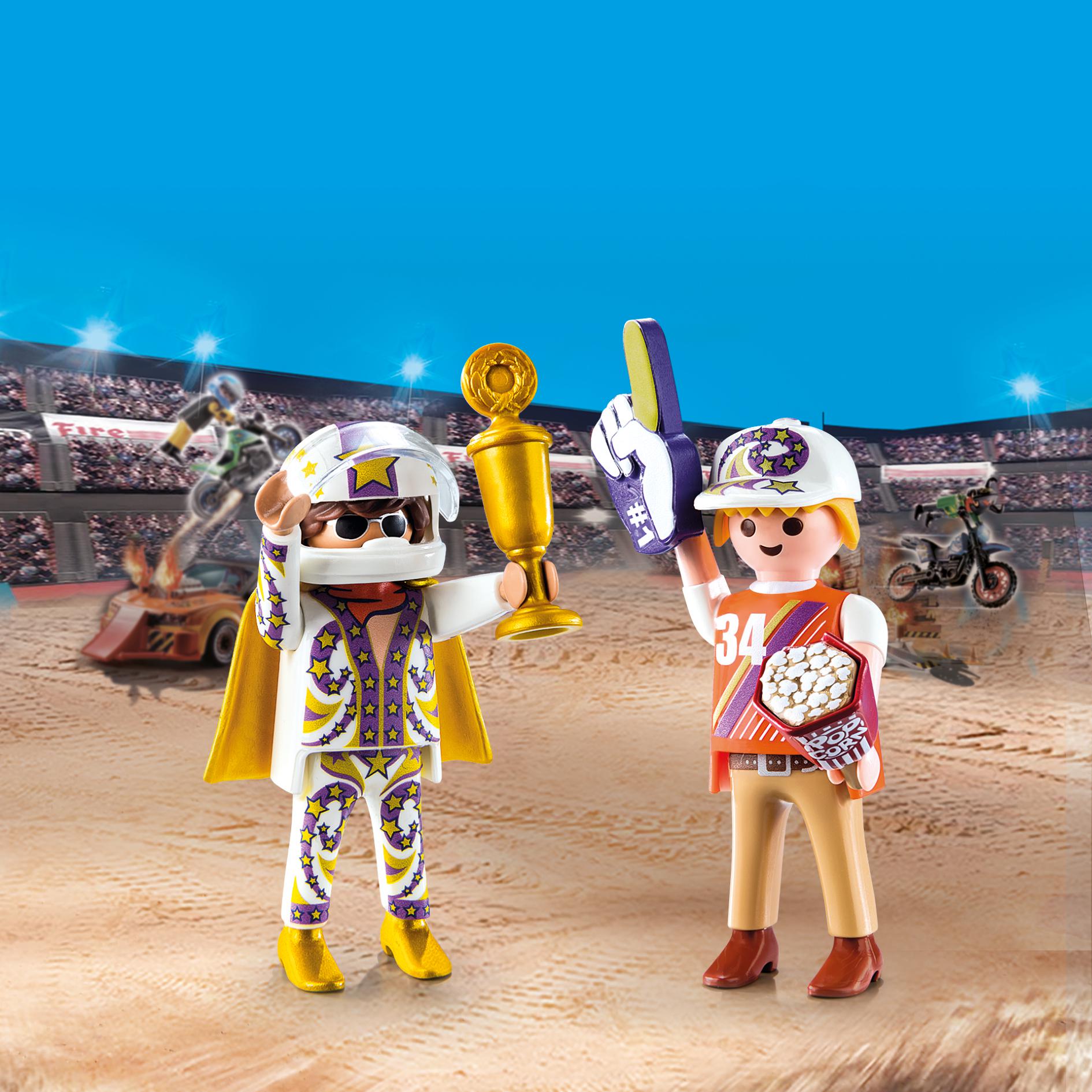 Duo pack equipo acrobacias Playmobil Stunt Show 2