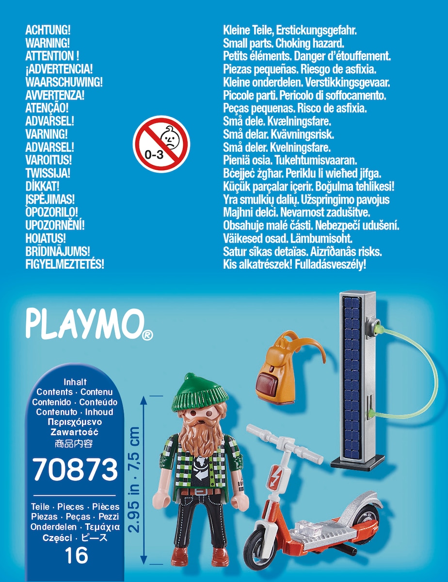 Hipster con e-scooter Playmobil Special Plus 4