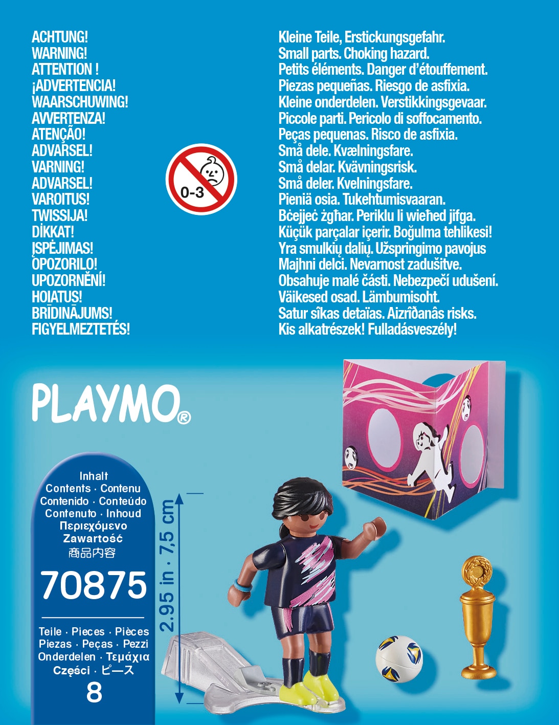 Futbolista con muro de gol Playmobil Special Plus 4
