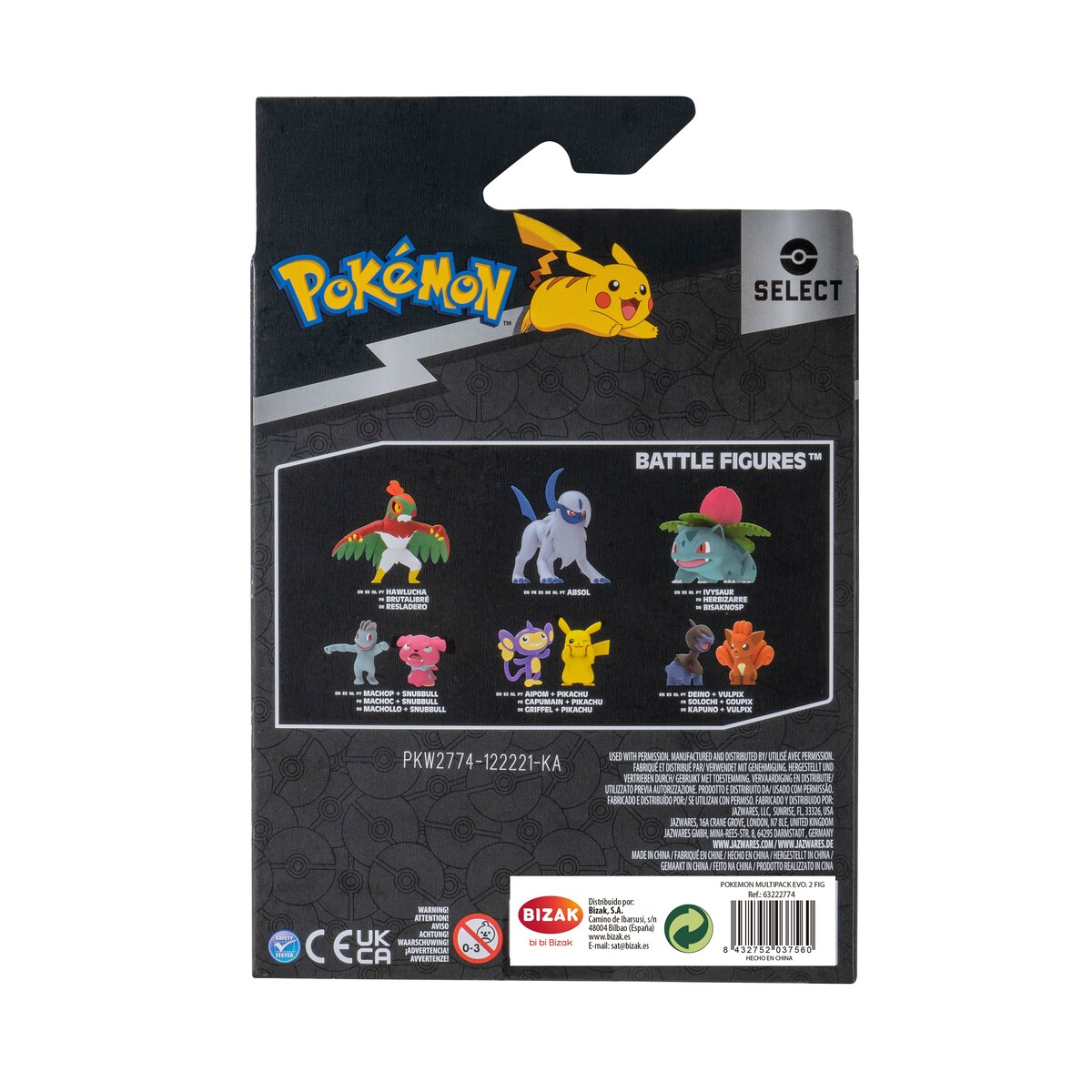 Figuras pack evolution doble Pokémon Bizak 5
