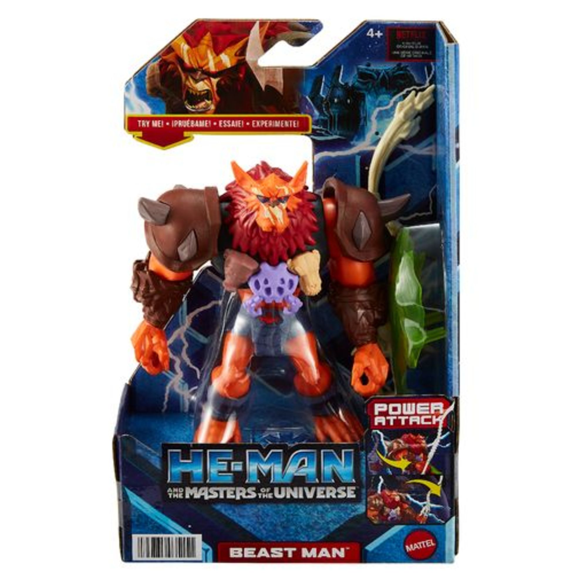 Figura de acción muñeco articulado de juguete Beast Man Deluxe Masters del Universo MOTU 6