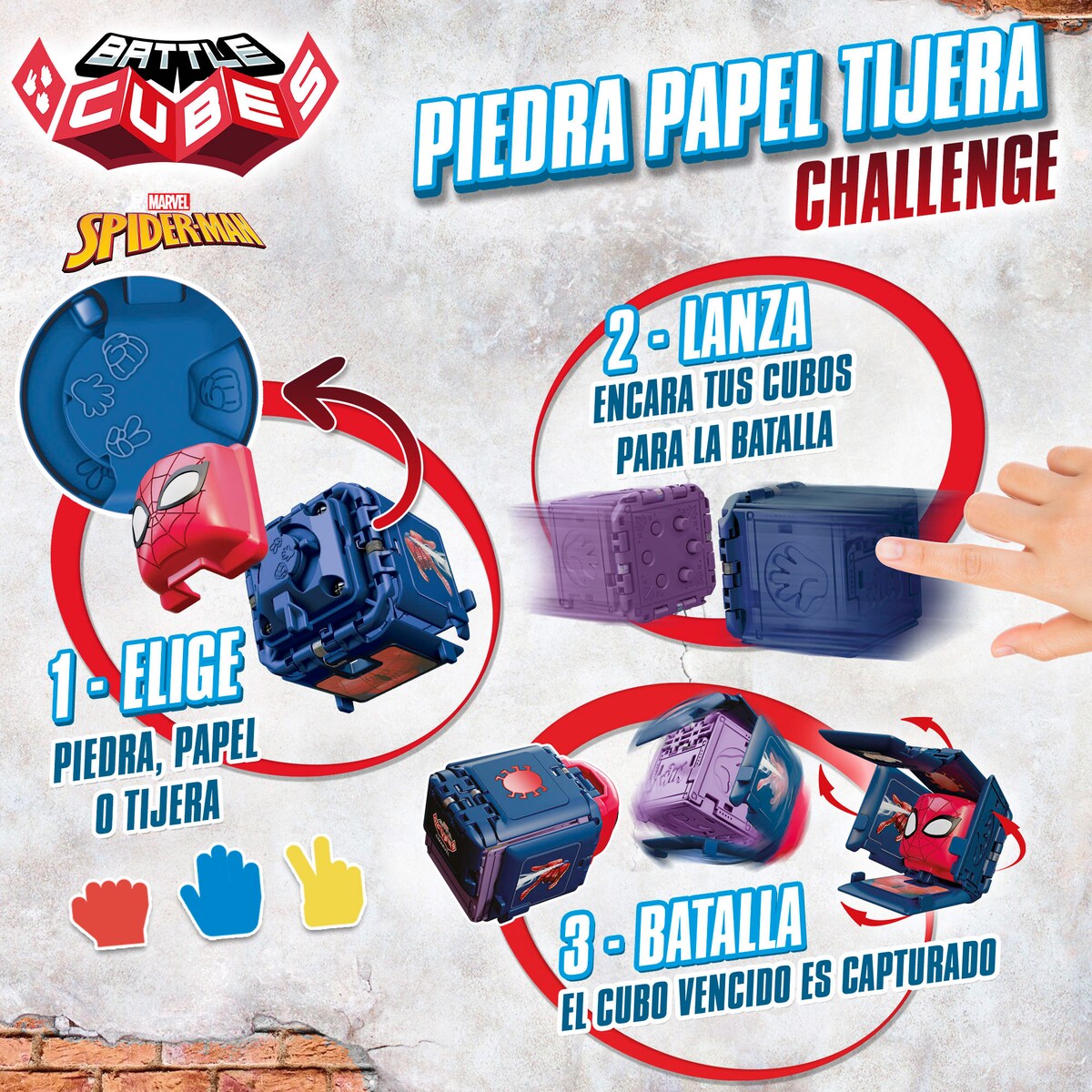 Set Battle Cubes Combate Spider-man 2
