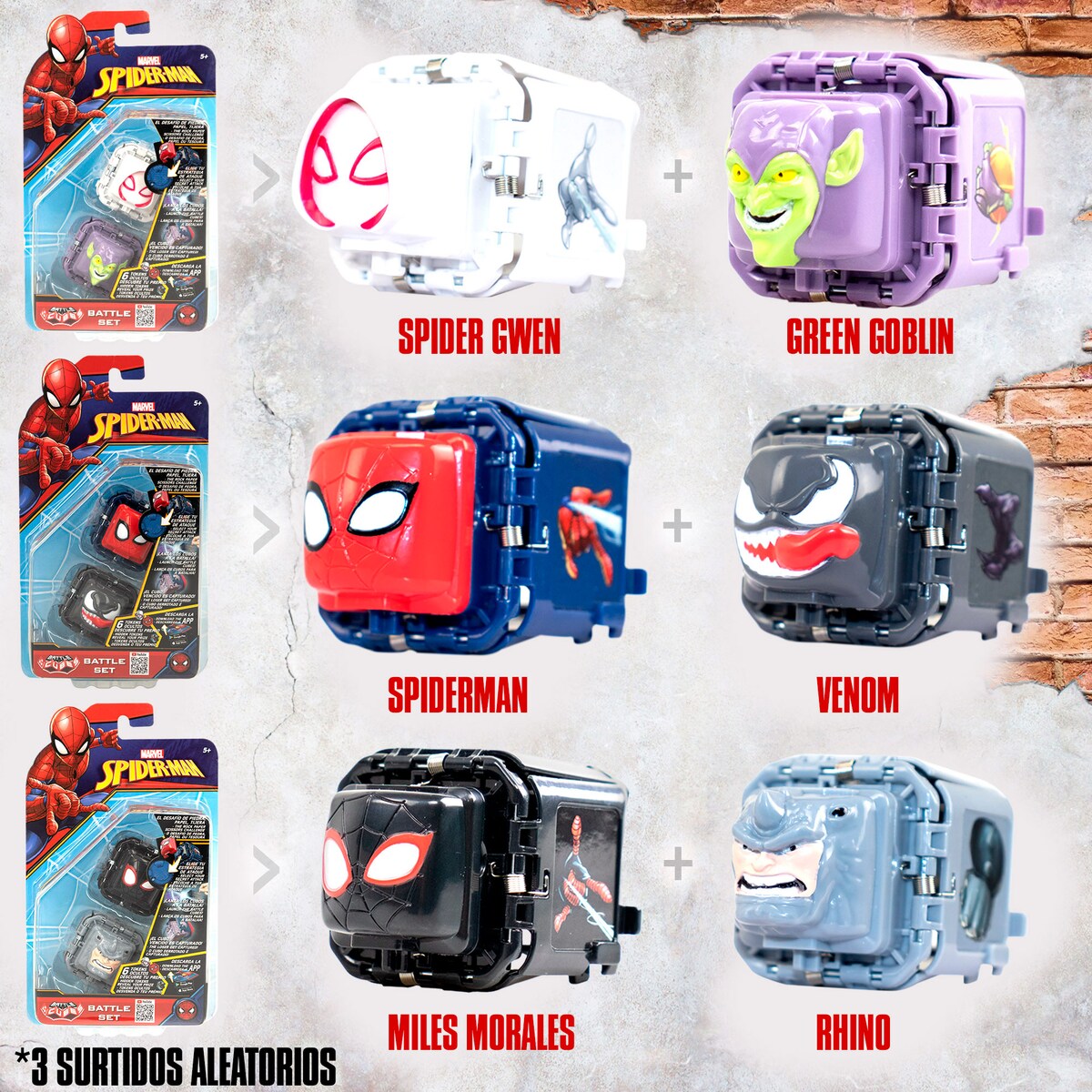 Set Battle Cubes Combate Spider-man 3