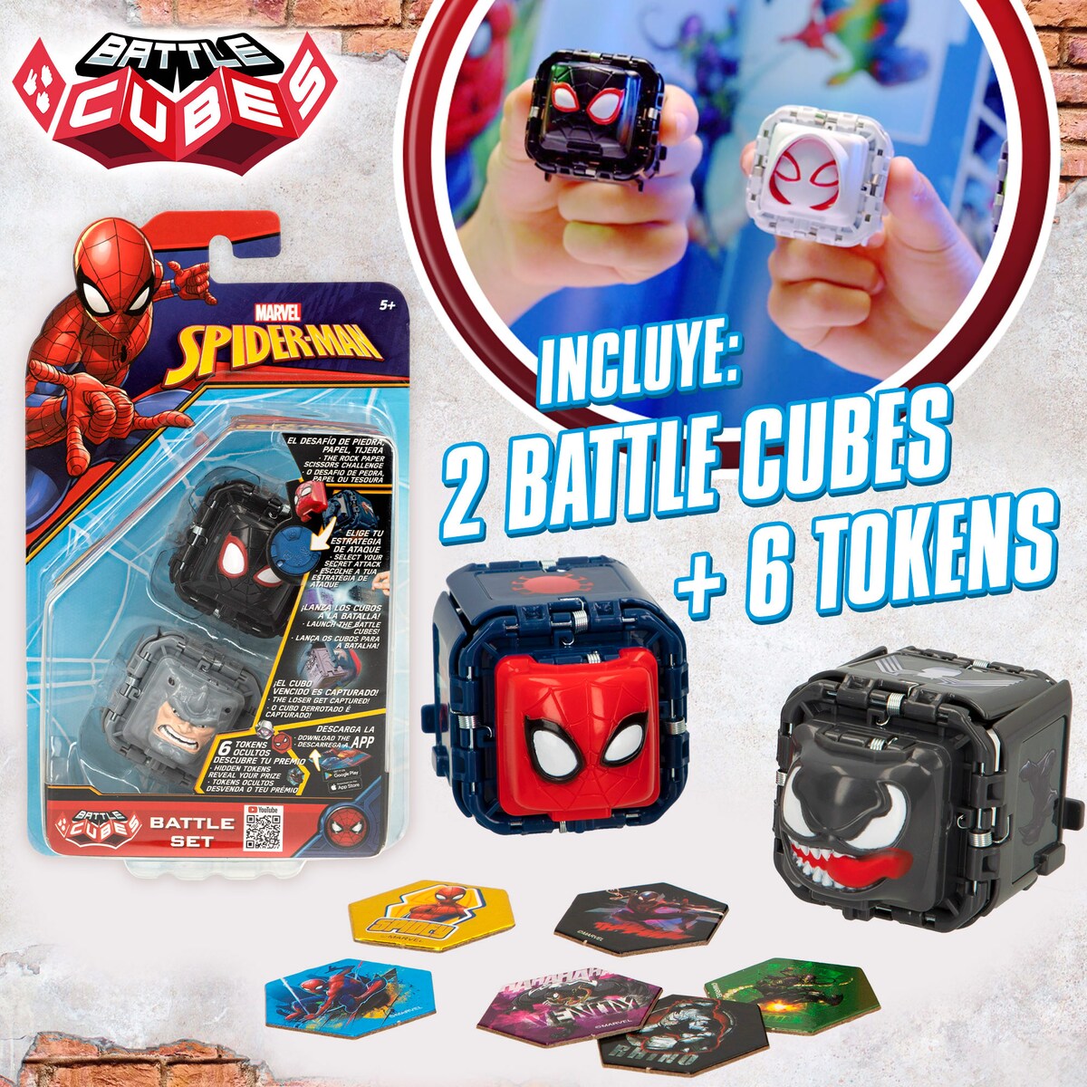 Set Battle Cubes Combate Spider-man 4