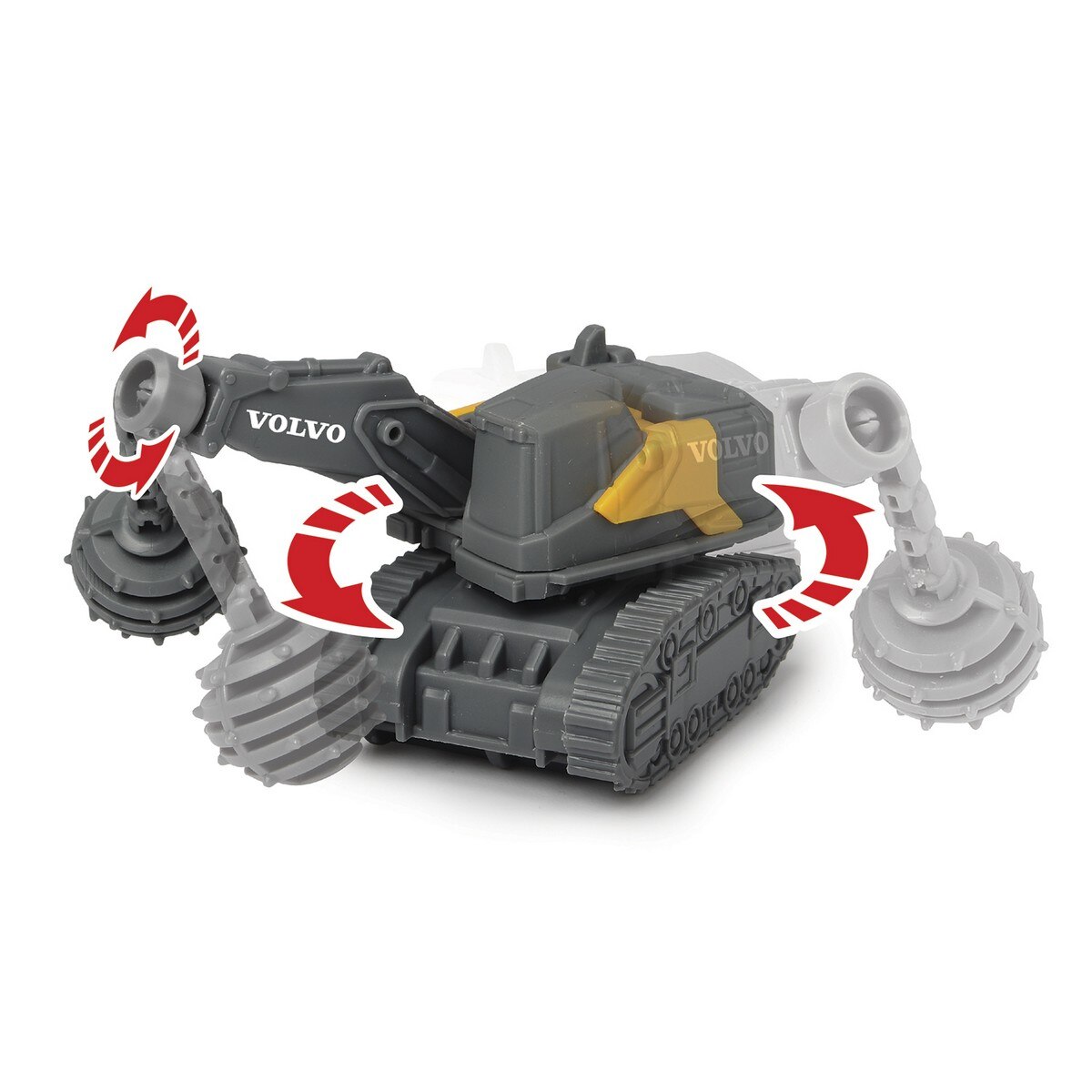 Set 5 Vehículos Construcción Volvo Mini 10 Cm 10