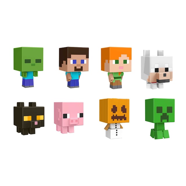 Figura cabezón Minecraft Minis Mattel