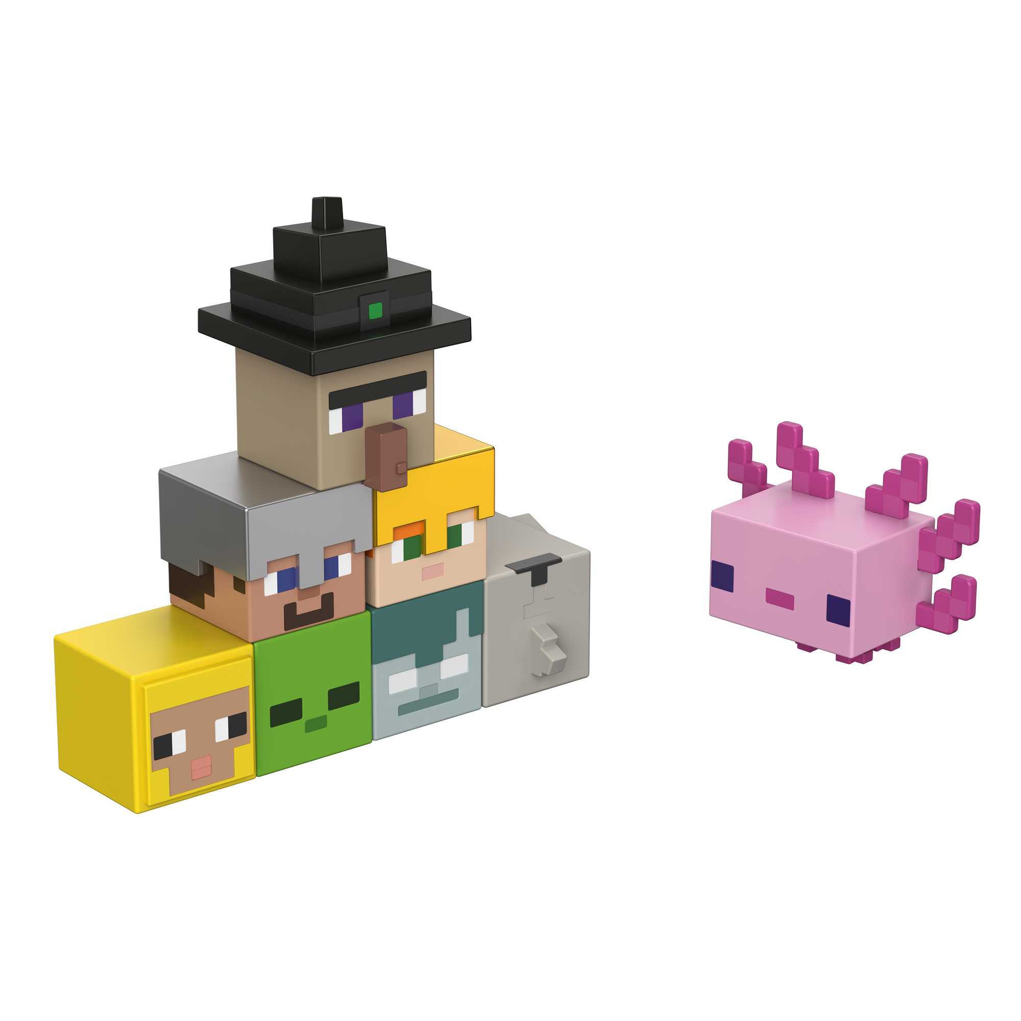 Figura cabezón Minecraft Minis Mattel 4