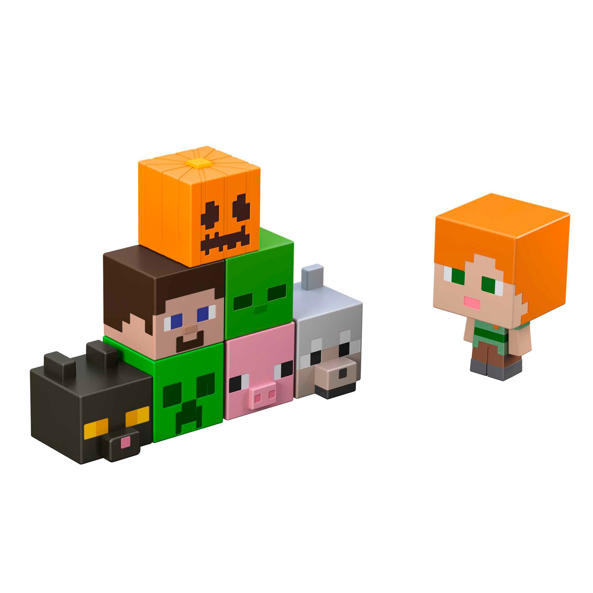 Figura cabezón Minecraft Minis Mattel 5