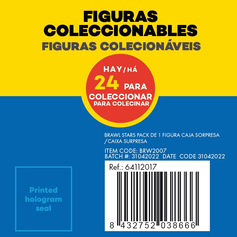 Figura Coleccionável com Caixa Surpresa Brawl Stars 20