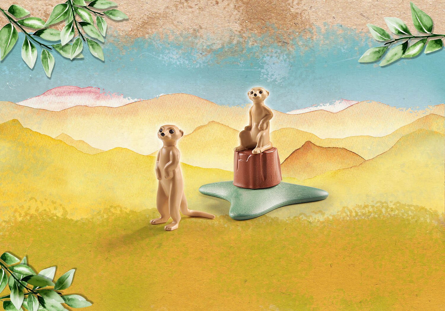 Figura Suricatas Animais Playmobil Wiltopia 3