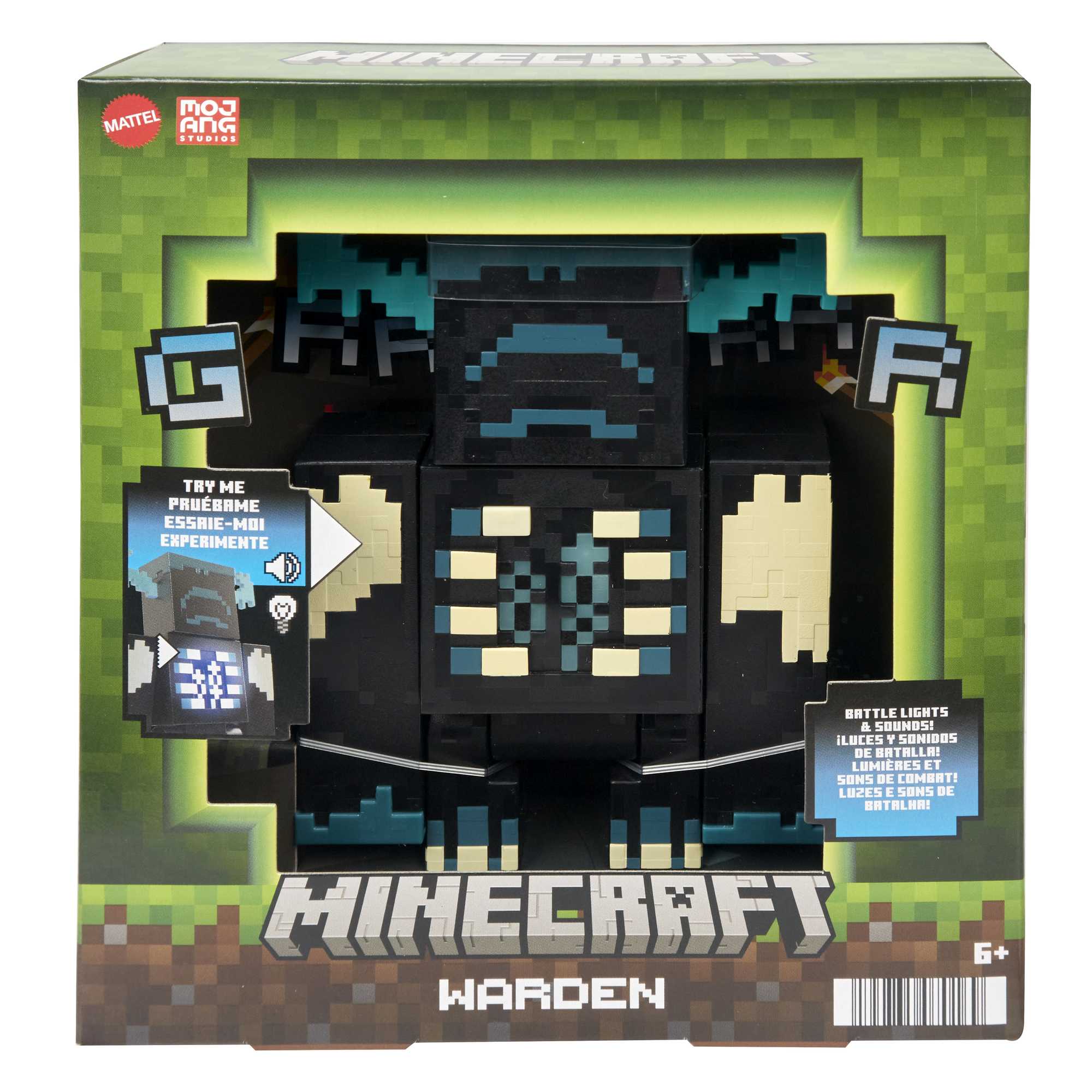 Figura Warden con luces y sonidos Minecraft 7