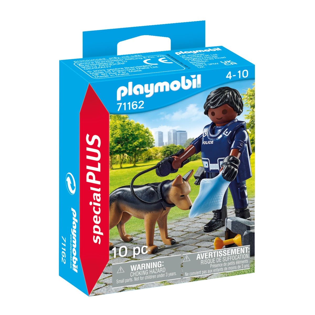 Imagen 0 de Figura Policía con perro y accesorios Playmobil Special Plus