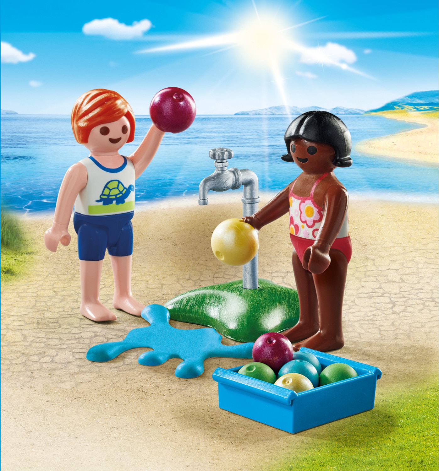 Crianças com Balões de Água Playmobil 2
