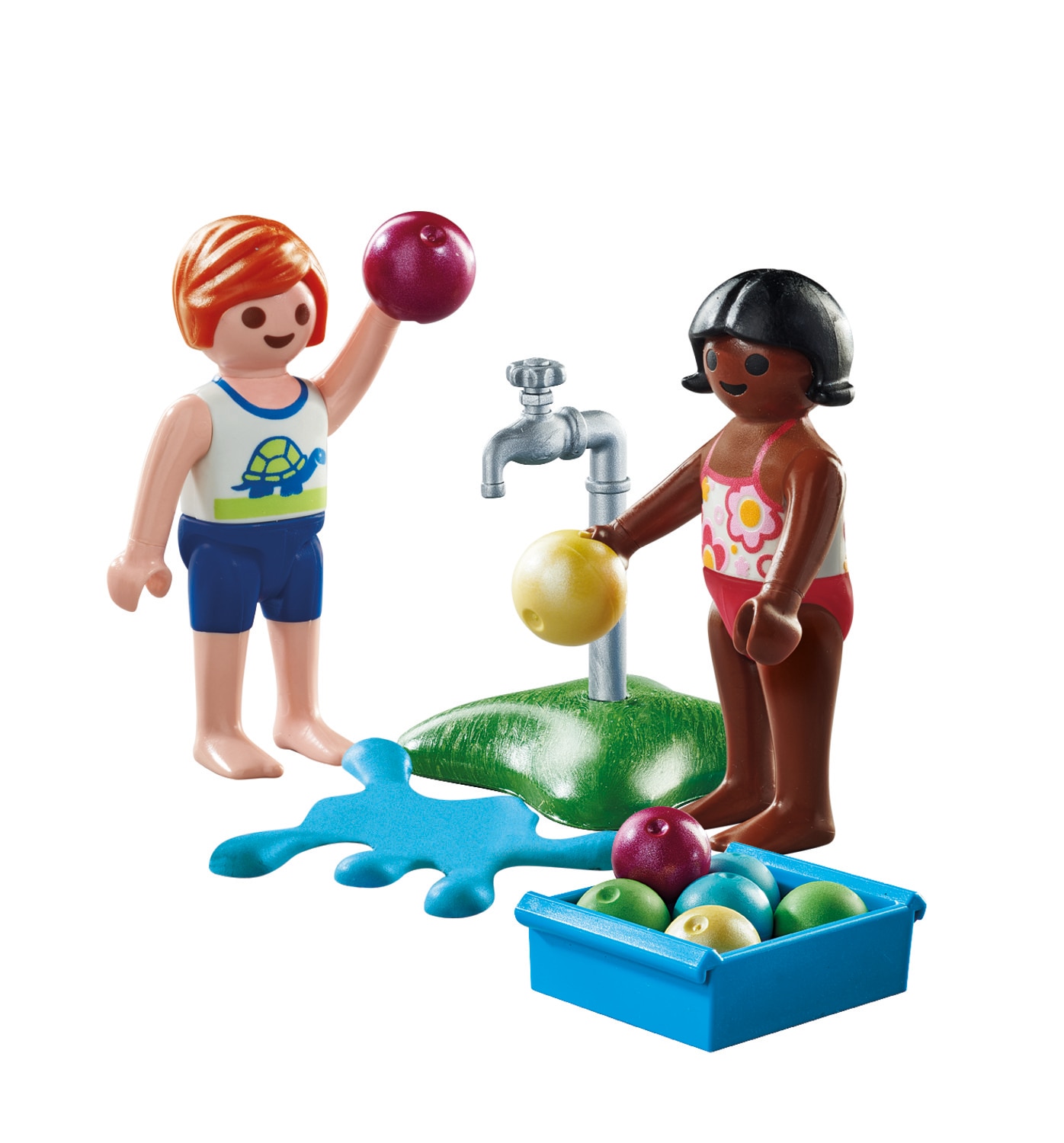 Crianças com Balões de Água Playmobil 3
